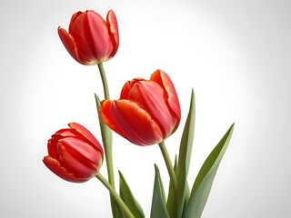 bouquet of red tulips