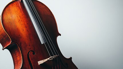 Fototapeta premium Cello on White Background