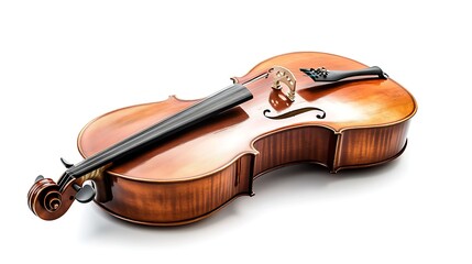 Fototapeta premium Cello on White Background