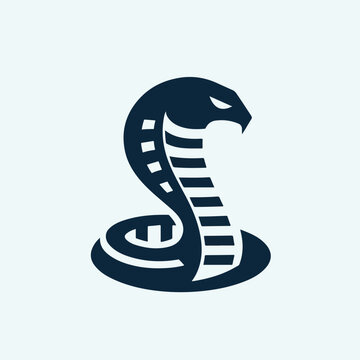 vector image of a cobra snake logo