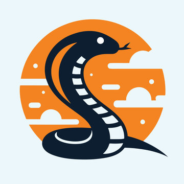 vector image of a cobra snake logo