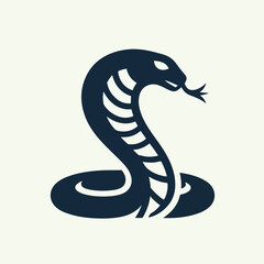 vector image of a cobra snake logo