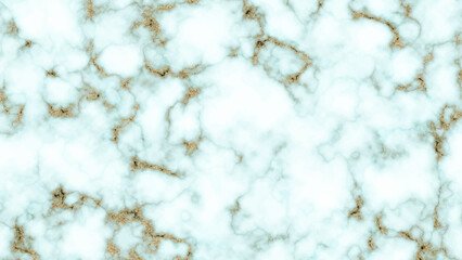 Abstract blue marble texture with gold splashes, White and blue marble background. Blue and gold watercolor marble background. 