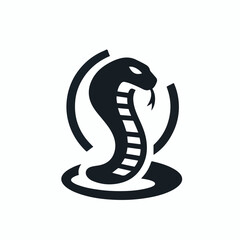 Fototapeta premium vector image of a cobra snake logo