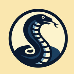 Fototapeta premium vector image of a cobra snake logo