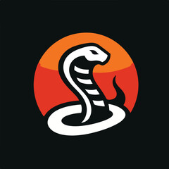 vector image of a cobra snake logo