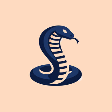 vector image of a cobra snake logo