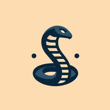 vector image of a cobra snake logo