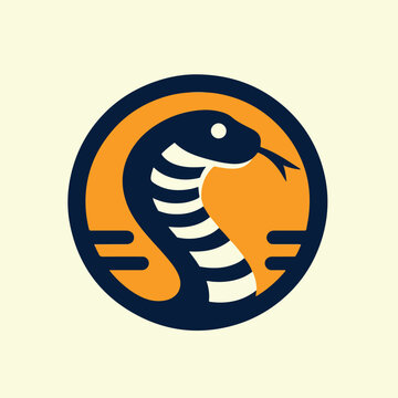 vector image of a cobra snake logo