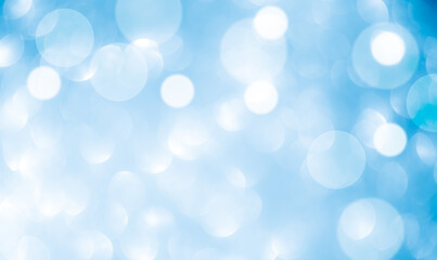 Summer background blue bokeh nature sunlight autumn spring environment ecosystem zero carbon backdrop product cosmetic presentation, mockup natural organic ecology, foliage abstract. © wing-wing