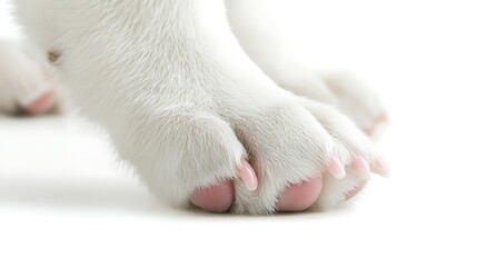 Close-Up of a Puppy's Soft Pink Paws AI Generated