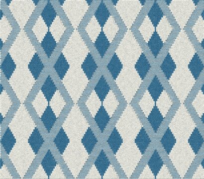 Trendy rhombus argyle knitting texture geometric with white background