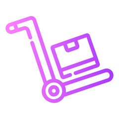 trolley Gradient icon