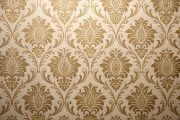 Fototapeta premium Damask seamless wallpaper background, elegant damask pattern, ornate decorations, sophisticated atmosphere, luxurious fabric texture
