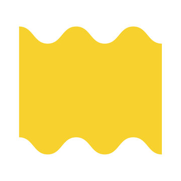 yellow waves geometric shape
