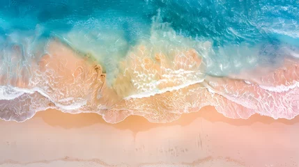 Fotobehang beach sea water texture illustration poster background © chujun