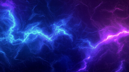 Obraz premium Background, high-resolution electric smoke effect, bright neon blue and purple jets with glowing edges
