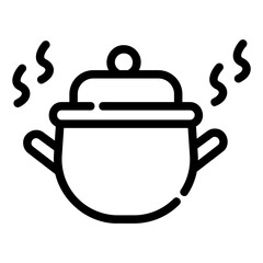 casserole Line Icon