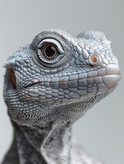 Hyper-Realistic Lizard Close-Up with Crisp Details and Elegant Background