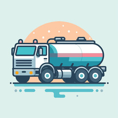 tank truck vector image