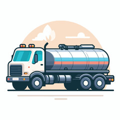tank truck vector image