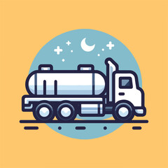 tank truck vector image