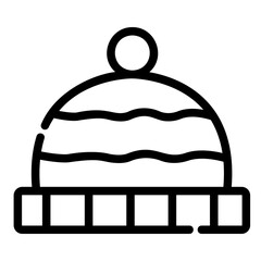 winter hat Line Icon
