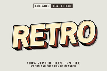 Retro 3d Text - Editable Text Effect