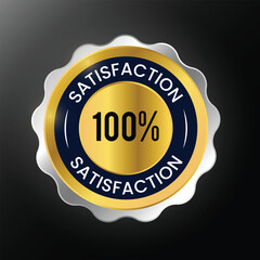 100% Satisfaction Guarantee Vector design 
