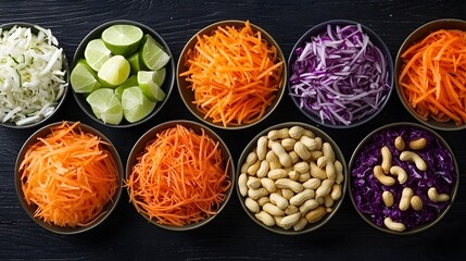 Vibrant Array of Fresh Vegetables and Ingredients Ready for Culinary Creations and Flavorful Dishes. Vegetarian or Vegan Ingredients Concept