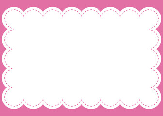 シンプルでかわいいピンクのフレーム