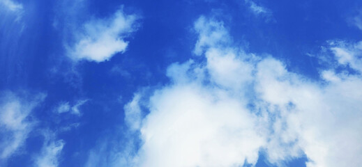 blue sky with clouds