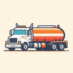 tank truck vector image
