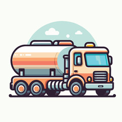 tank truck vector image