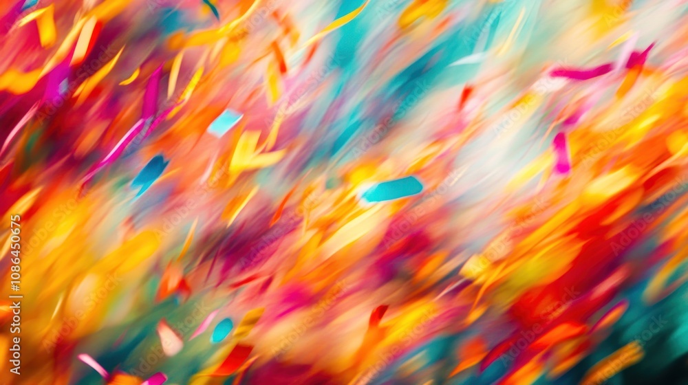 Aufkleber here's a and keyword list for your stock photo.. abstract vibrant colorful motion blur background.