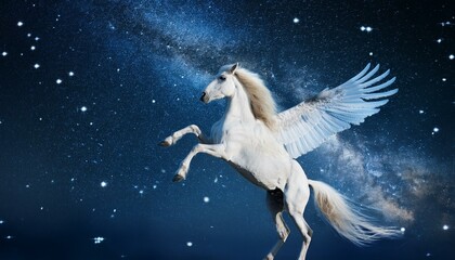 飛んでいるペガサス