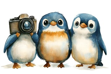 Fototapeta premium Flat Design World Photography Day Concept Background photo earth camera image poster technology nature day film international lens picture illustration photographer design vector