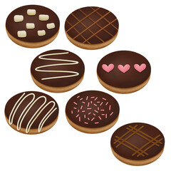 Set of donut Illustration 