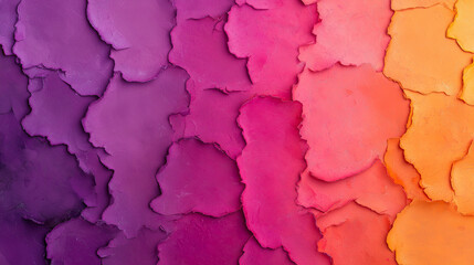 Obraz premium Vibrant abstract watercolor layers in purple, pink, and orange hues