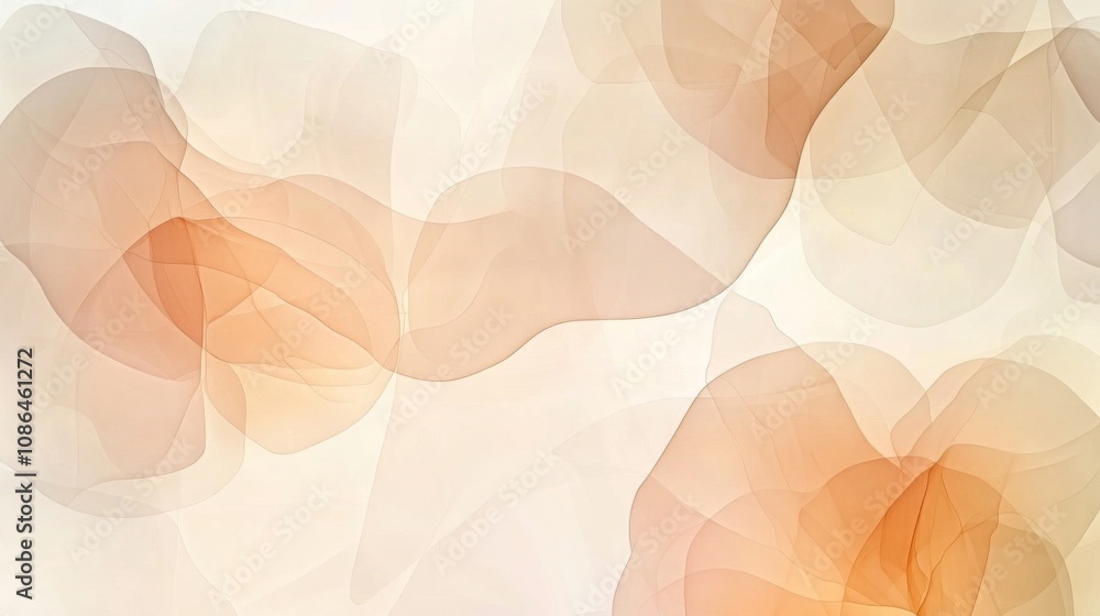 Poster soft flowing abstract background with warm tones and gentle curves for use in design, art projects, 