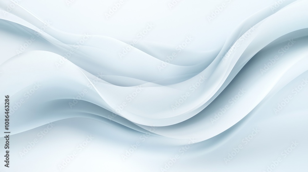 Poster elegant soft flowing waves abstract background in light blue tones for modern design and creative pr