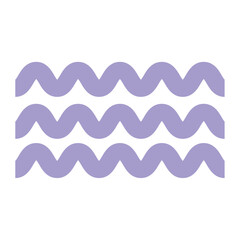 purple waves geometric shape