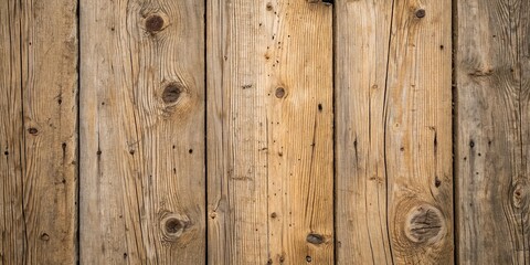Fototapeta premium Rough-hewn wooden texture with visible grain and knots, wood accent, wooden finish, natural materials