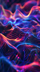 abstract background with waves