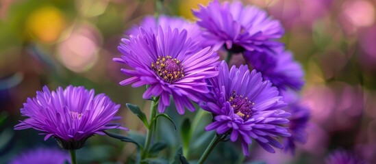 Obraz premium Purple Flower in Garden Photography