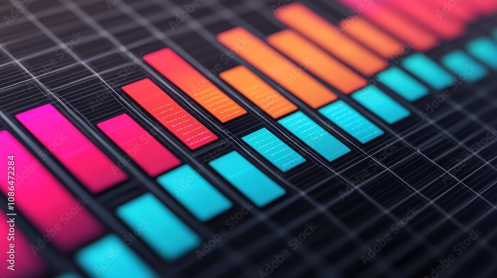 Poster dynamic keyword ranking trend data visualization