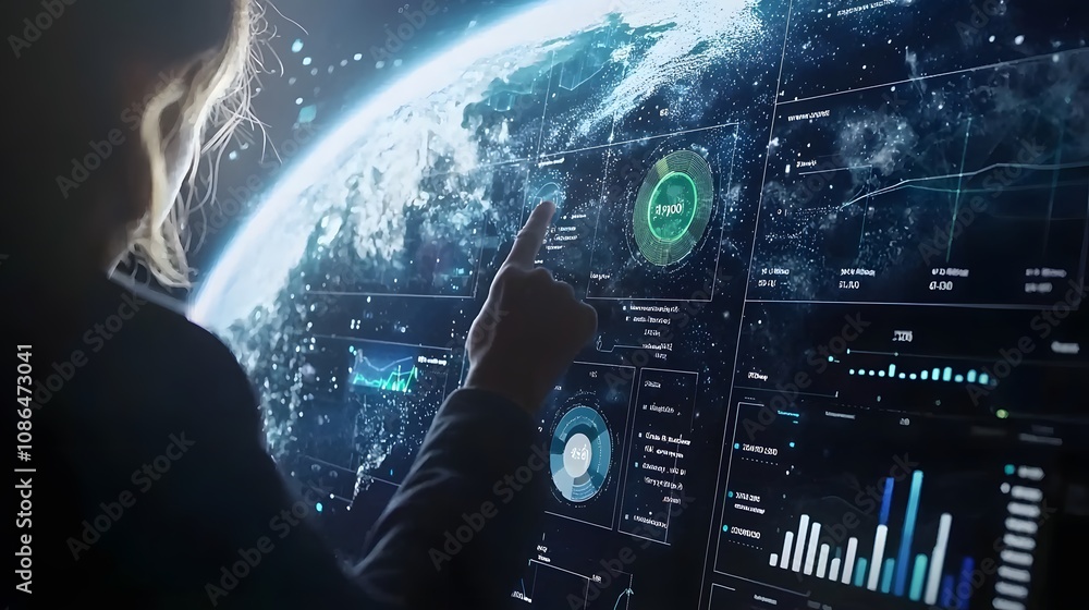 Poster Exploring data insights global view digital display interactive environment user engagement technology