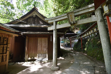 比叡山延暦寺　無動寺谷　弁天堂参道の鳥居　滋賀県大津市坂本