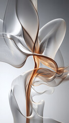 abstract background with flowing lines and soft hues evokes tranquility