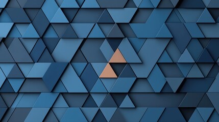 Fototapeta premium Abstract Blue Triangle Geometric Background Modern Design Texture